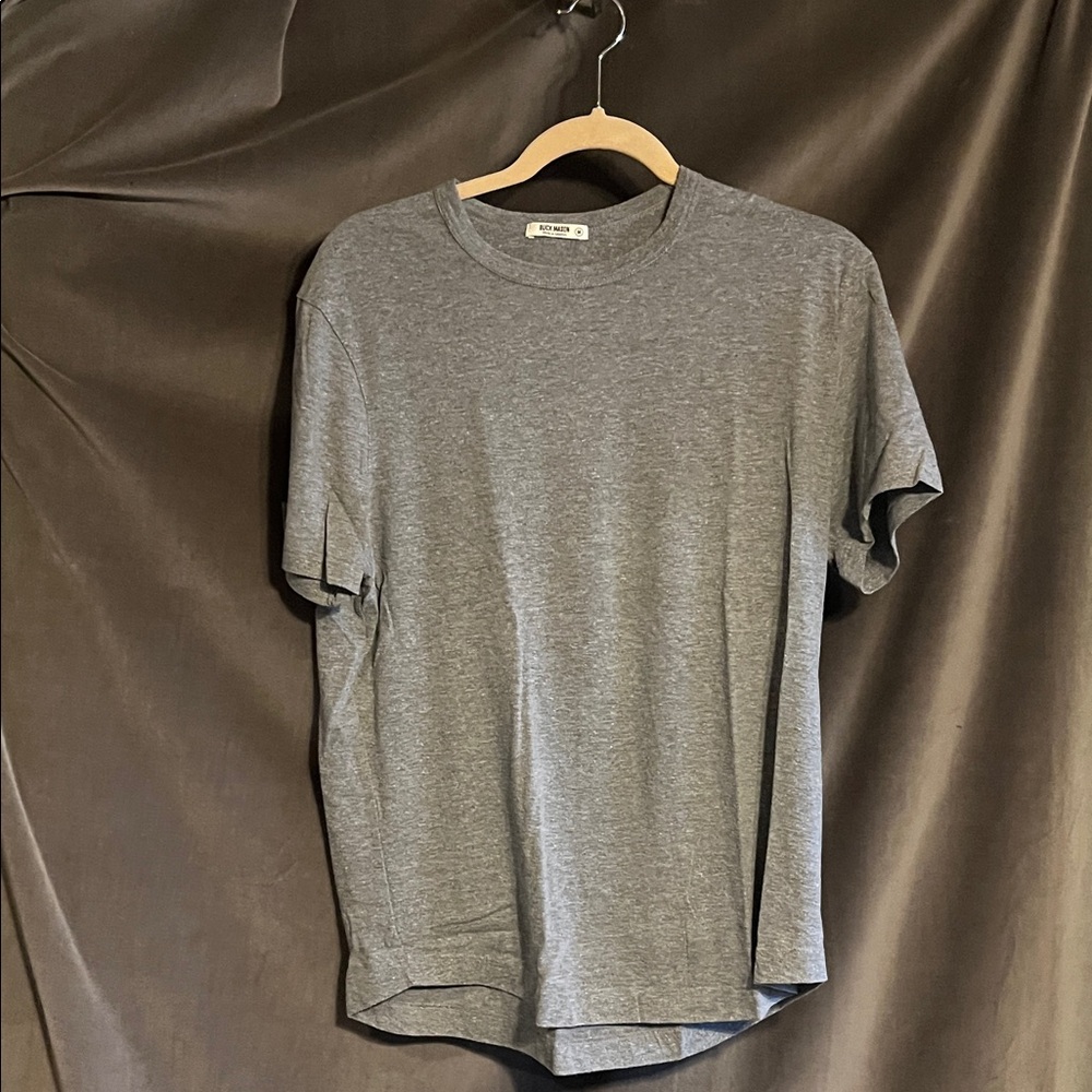 Buck Mason Heather Gray Short Sleeve Tee